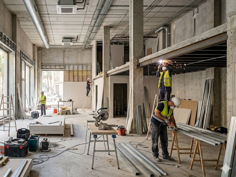 Construcción de locales comerciales
