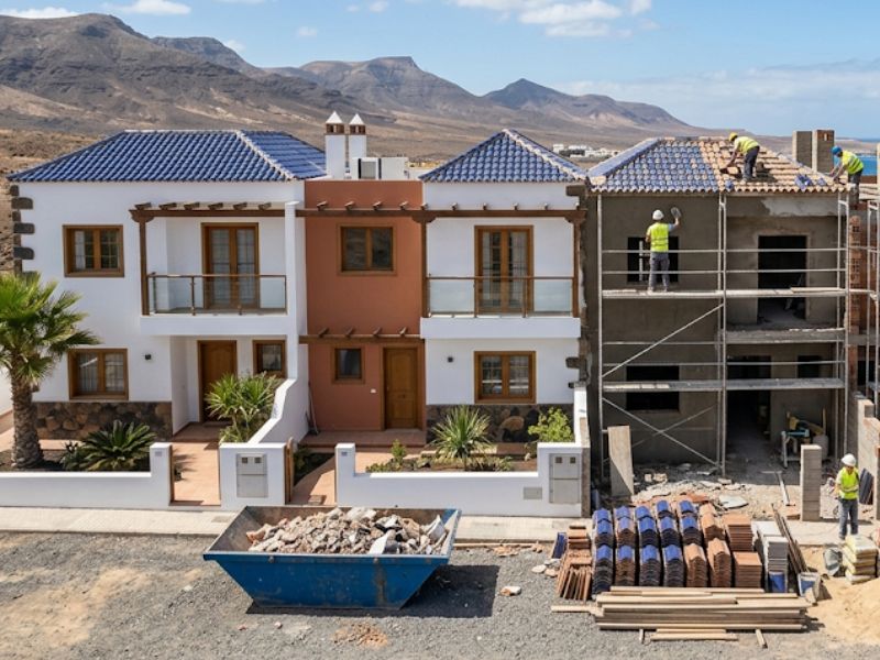 Reforma de adosados en Fuerteventura
