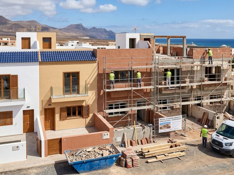 Reforma de adosados en Fuerteventura