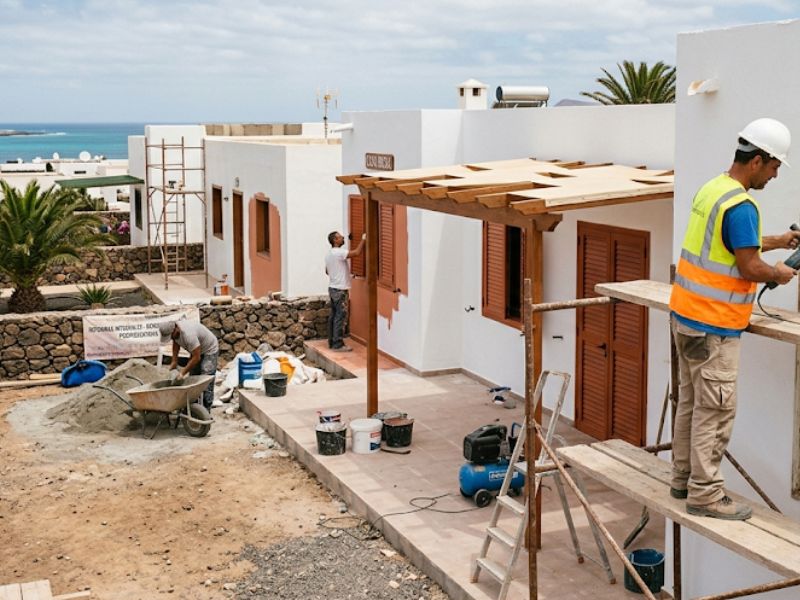 Rehabilitación de chalets en Fuerteventura